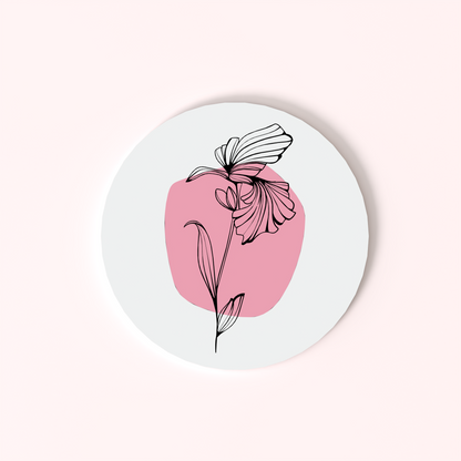 The Floral Edition - Coasters with Holder (Set of 4)