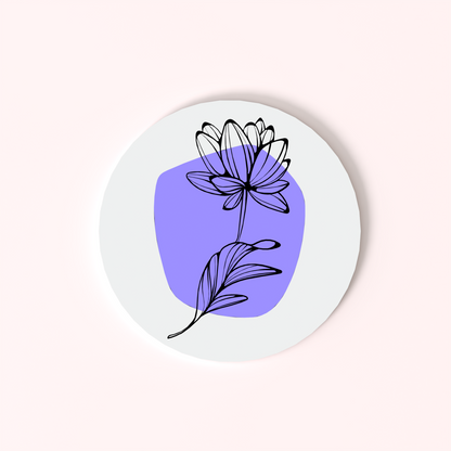 The Floral Edition - Coasters with Holder (Set of 4)