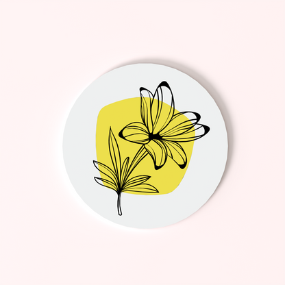 The Floral Edition - Coasters with Holder (Set of 4)