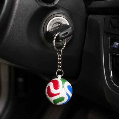 World Cup Inspired Football Keychain