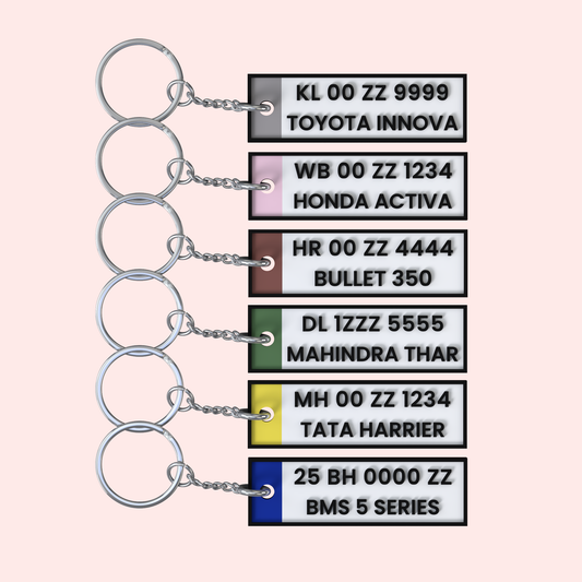 MiniPlates - Custom Car & Bike Keychains