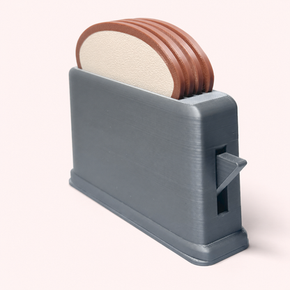 Toastie Coasters with Holder – (Set of 4)