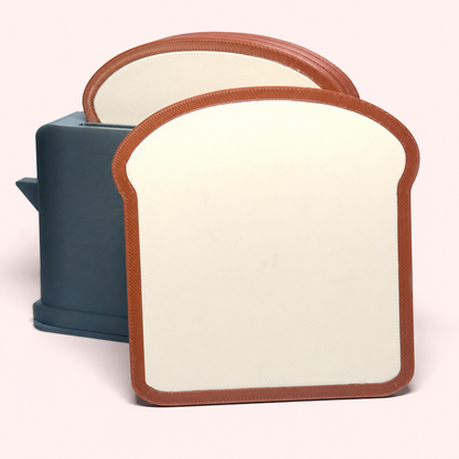 Toastie Coasters with Holder – (Set of 4)