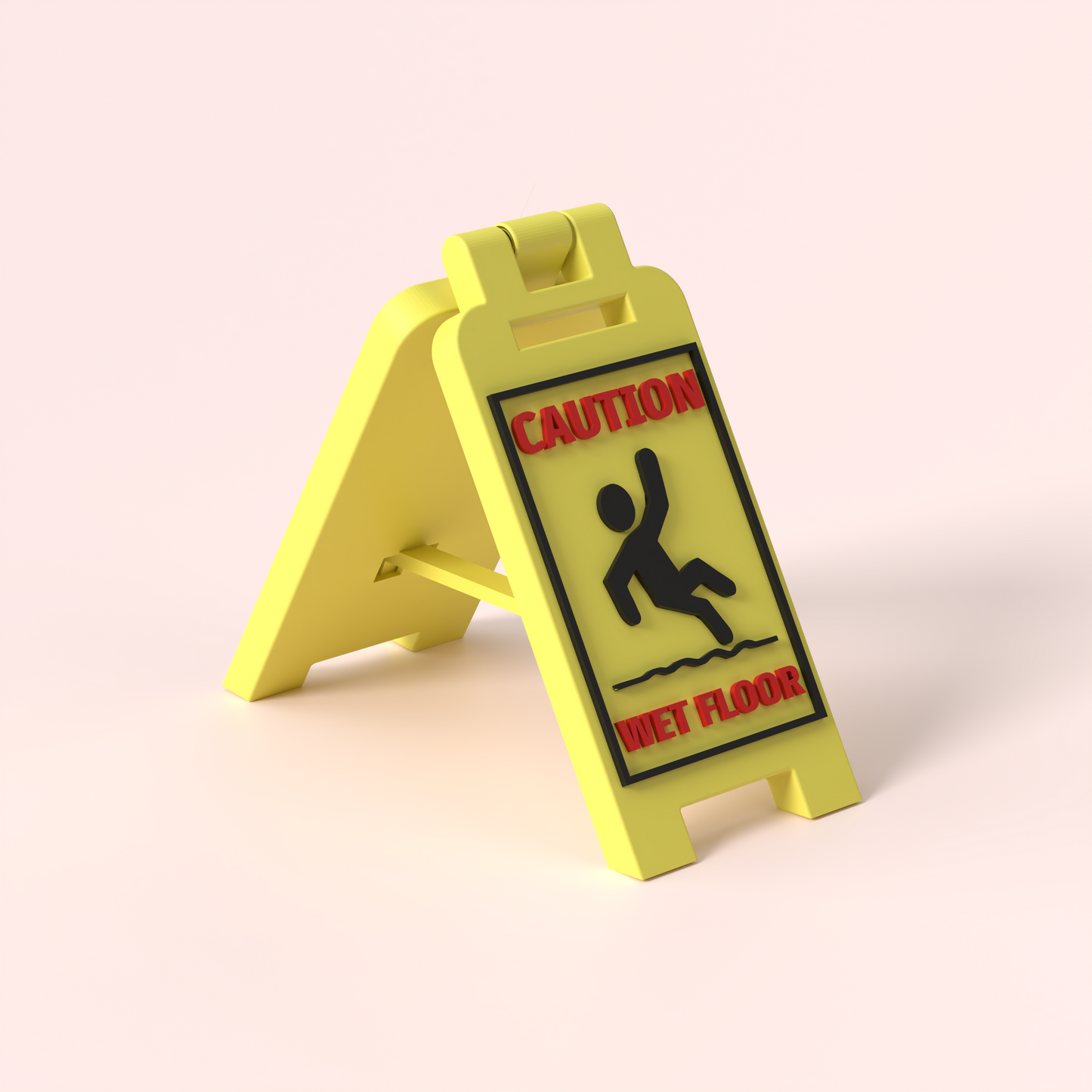 Tiny Wet Floor Sign – Desk Edition