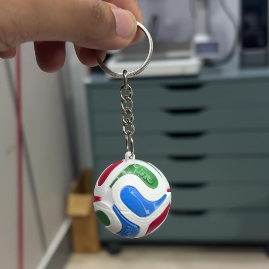 World Cup Inspired Football Keychain